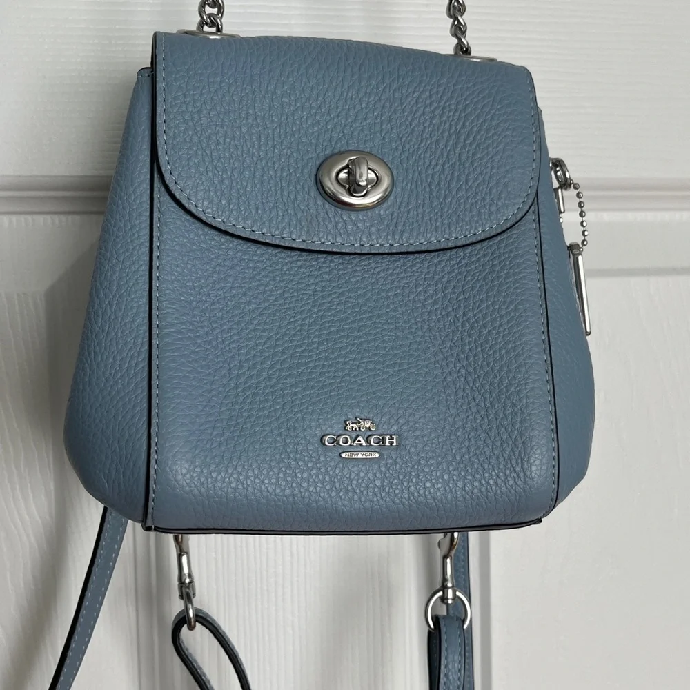 Coach, women’s Convertible mini Backpack, Cornflower